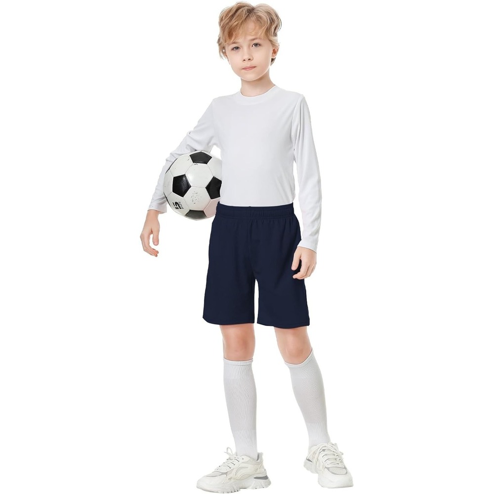 Boys Basketball Shorts Soccer Shorts Gym Shorts Boys Medium Navy Blue